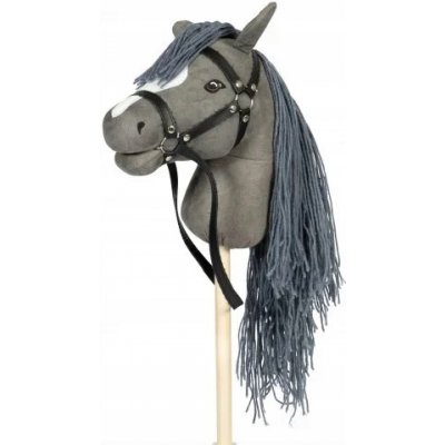 Hobby horse Astrup s otevřenou pusou N2024 šedý – Sleviste.cz