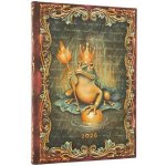 2026 The Brothers Grimm Frog Prince Midi 12-month Vertical Hardcover Flexi Dayplanner 2026 Elastic Band Closure – Zboží Dáma