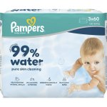 Pampers Aqua 99% Water vlhčené ubrousky 3 x 60 ks – Hledejceny.cz