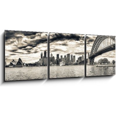 Obraz 3D třídílný - 150 x 50 cm - Sydney Harbour Přístav Sydney