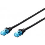 Digitus DK-1512-010/BL Ecoline Patch, UTP, CAT 5e, AWG 26/7, 1m, černý – Zboží Živě