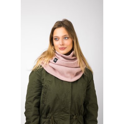 VFstyle pletená šála Elegant světle růžová – Zboží Dáma