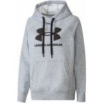 Under Armour Rival Fleece Logo hoodie šedá – Zboží Mobilmania