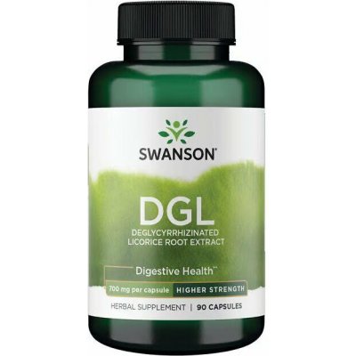 Swanson DGL Deglycyrrhizinated Licorice Root Extract 90 kapslí 700 mg – Hledejceny.cz