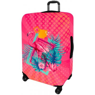 KUFRYPLUS Obal na kufr H371 Flamingo L – Zboží Mobilmania
