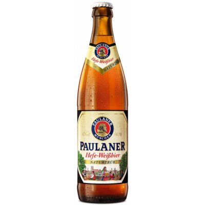 Paulaner Hefe-Weissbier Naturtrub 12° 5,5% 0,5 l (sklo) – Zboží Dáma