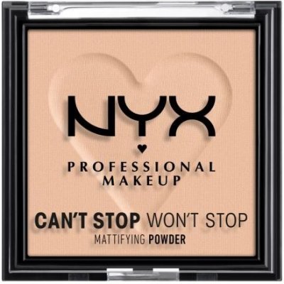 NYX Professional Makeup Can't Stop Won't Stop Mattifying Powder matující pudr 03 Light Medium 6 g – Zboží Mobilmania