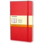 Moleskine zápisník v tvrdých deskách vel. S, 9 × 14 cm, linkovaný, červený – Zboží Mobilmania