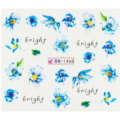 BIO nails Vodolepka BN 1465 květy a nápisy – Hledejceny.cz