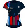 Dámské sportovní tričko BIDI BADU Dámské tričko New York 2024 Capsleeve Dark Blue Red