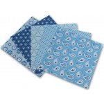 Folia 464/1010 Origami papír Basics 80 g/m2 10 x 10 cm 50 archů modrý – Zboží Dáma