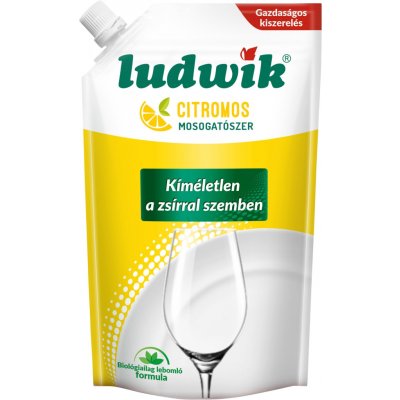 Ludwik tekutý prostředek na nádobí Citron nahradní náplň 500 ml – Zbozi.Blesk.cz