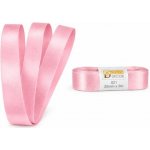 Stuha saténová světle růžová - skládaná 25mm x 3m (6,30Kč/m) – Hledejceny.cz