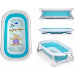 Milly Mally Dětská skládací vanička s výpustí Aqua modrá – Zboží Dáma