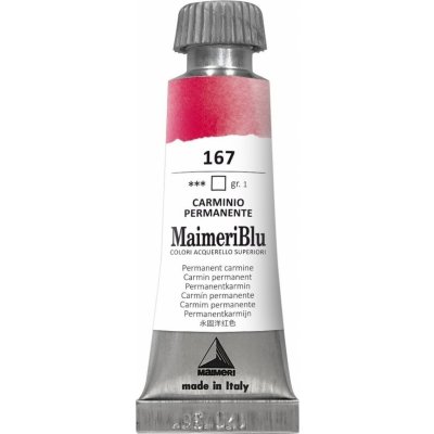Maimeri Blu Akvarelová barva Permanent Carmine 167 12 ml 1 ks – Hledejceny.cz