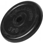 Gorilla Sports pogumovaný litina 5 kg 31 mm – Hledejceny.cz