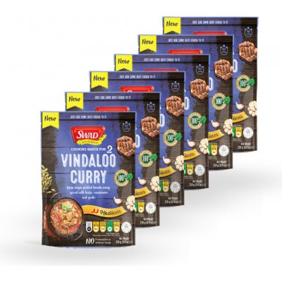 SWAD Vindaloo curry hotová omáčka 6 x 250 g – Zboží Mobilmania