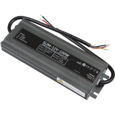 T-LED, LED zdroj 12V 100W SLIM-12V-100W – Sleviste.cz