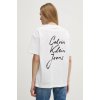 Dámská Trička Calvin Klein Jeans Bavlněné tričko J20J225113 bílá