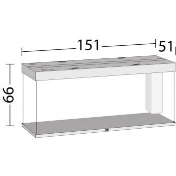 Juwel Rio 450 LED akvarijní set bílý 450 l