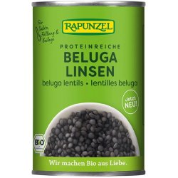 RAPUNZEL Bio černá čočka beluga sterilovaná 400 g