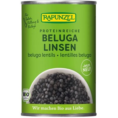 RAPUNZEL Bio černá čočka beluga sterilovaná 400 g – Zboží Dáma