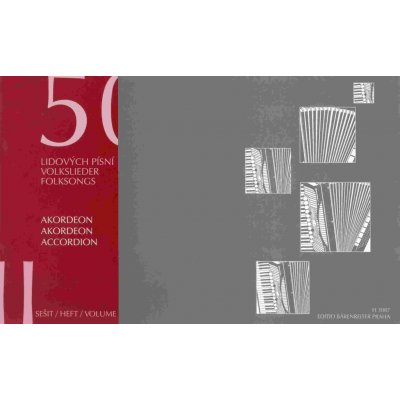 50 lidových písní pro akordeon 2 – Zboží Mobilmania