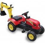 Mamido Šlapací traktor s lopatou červený – Zboží Mobilmania