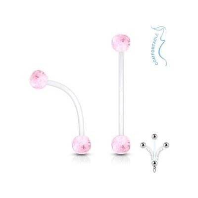 Šperky4U pružný těhotenský piercing do pupíku WP0021-P – Hledejceny.cz