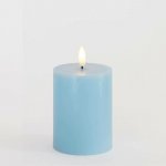 SIRIUS Vosková LED svíčka Sille světle modrá 7,5 x 10 cm – Hledejceny.cz