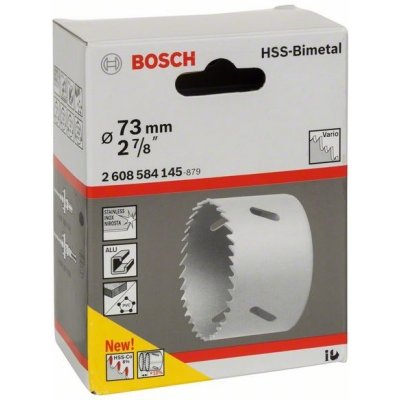 Pilová vrtací korunka - děrovka na kov, dřevo, plasty Bosch HSS - BiM pr. 73mm, 2 7/8" (2608584145) – Zboží Mobilmania