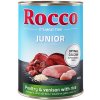 Konzerva pro psy Rocco Junior drůbeží se zvěřinou a rýží 6 x 400 g