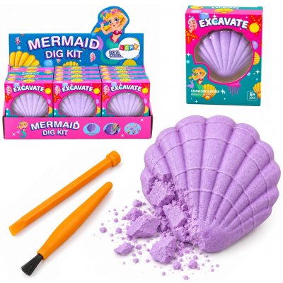 Lean Toys Archeologická sada Mořská panna v mušli Štětec na dláta – Hledejceny.cz