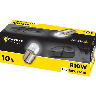 Coyote Vision 87869 R10W BA15s 24V 10W 10 ks