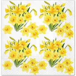TaT ubrousky Daffodills Bouquets 33x33cm