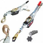 RUČNÍ LANOVÝ NAVIJÁK 4T 4000kg + 2 HÁKY | Zboží Auto