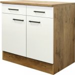 Flex-Well Kuchyňská skříňka Vintea spodní, zásuvky + dvířka, 80 x 85 x 57,1 cm – Zbozi.Blesk.cz