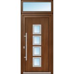 OknaDvereNaMiru.cz Vchodové dveře INOX 1427 + Nadsvětlík 90 x 220 cm – Hledejceny.cz
