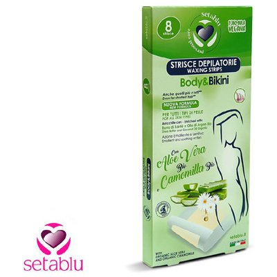 Setablu Depilační pásky tělo a bikini Aloe Vera 8 ks – Hledejceny.cz