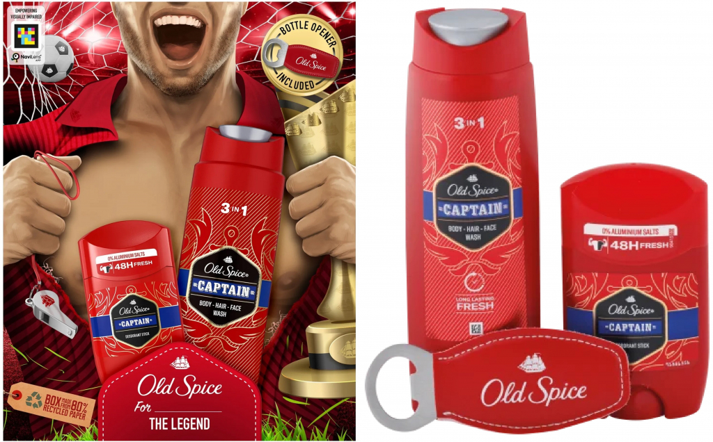 Old Spice Captain sprchový gel 250 ml + deodorant stick 50 ml + otvírák, pro muže