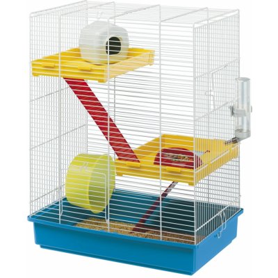 Ferplast HL HAMSTER TRIS bila 46 x 29 x 58 cm – Zboží Mobilmania