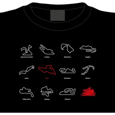 Tričko okruhy Moto GP – Zboží Dáma
