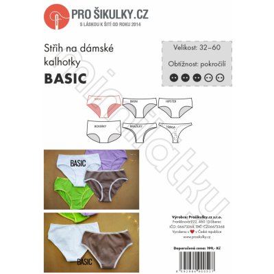 Dámské kalhotky BASIC | 32 - 60 - Česky – Sleviste.cz