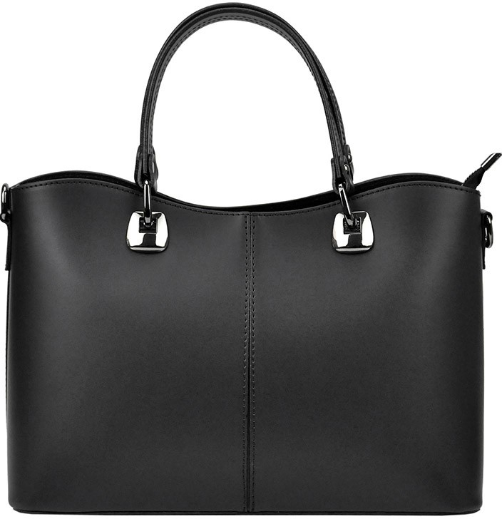 značková kožená kabelka GK22 černá