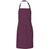 Zástěra Link Kitchen Wear Gastro zástěra X986 Aubergine Pantone 5115 72x85cm