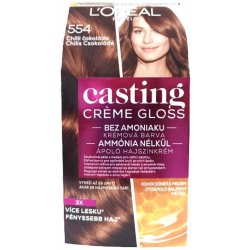 L'Oréal Casting Creme Gloss 554 chilli čokoláda barva na vlasy