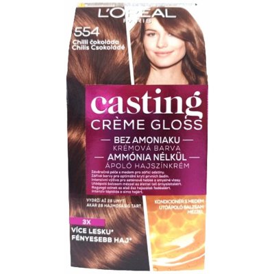 L'Oréal Casting Creme Gloss 554 chilli čokoláda barva na vlasy