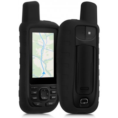 Silikonové pouzdro pro Garmin GPSMAP 66s / 66st kwmobile - protiskluzový venkovní obal černá | Zboží Auto