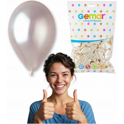 Gemar latexové balónky metalické perleťové 26 cm – Zboží Mobilmania