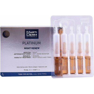 Martiderm Platinum Night Renew exfoliační peelingové sérum v ampulích 30 x 2 ml – Zboží Mobilmania